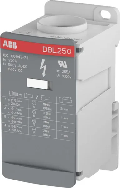 Haaroitusliitin TE / ABB Entrelec -liittimet HAAROITIN TE/ABB DBL250