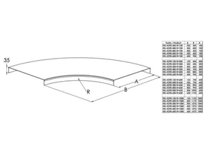 Kaapelitien kansi Meka KRL-KS kulmakappale - KAAPELITIEN KANSI TIKASH. MEKA KRL-KS90-300 R=600 PG