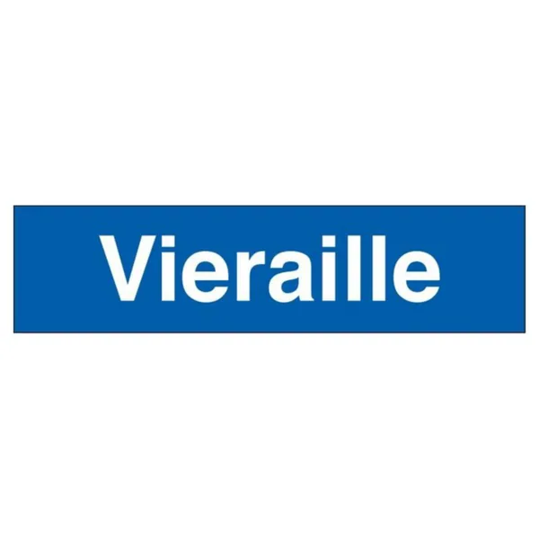 Merkintäkilpi Alumiini KILPI VIERAILLE