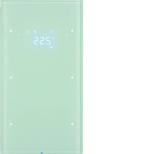 Painike KNX Hager R.3 2OS TERM+LED-N. LASI VAL