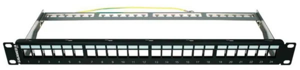 Paneeli-kupari Gigamedia RJ45/24 PANELI UTP/FTP MUSTA