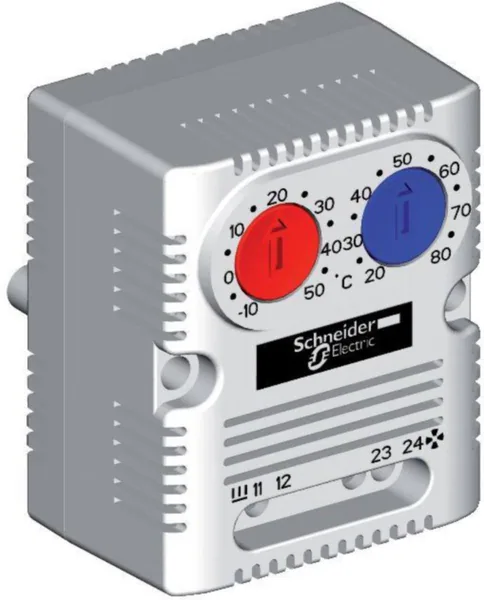 Termostaatti Schneider Electric Universal Enclosures KAKSOISTERM 0-60°C 1SULK+1AV