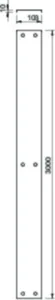 Kaapelitien kansi OBO KTS AZDMD - KAAPELITIEN KANSI KTS AZDMD 100 FS, 103X3000, KZNOL