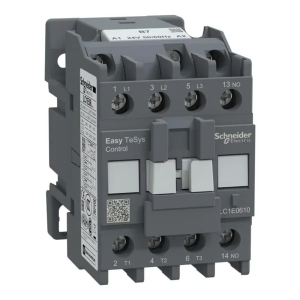Kontaktori Schneider Electric Easy TeSys LC1E,3P(3NO),440V,6A,24V AC ,5