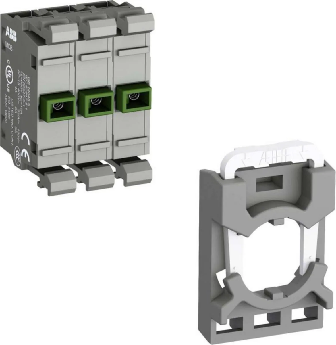 Kosketinelementti ABB Modular MCB KOLMOISLOHKO+PIDIN 3NO