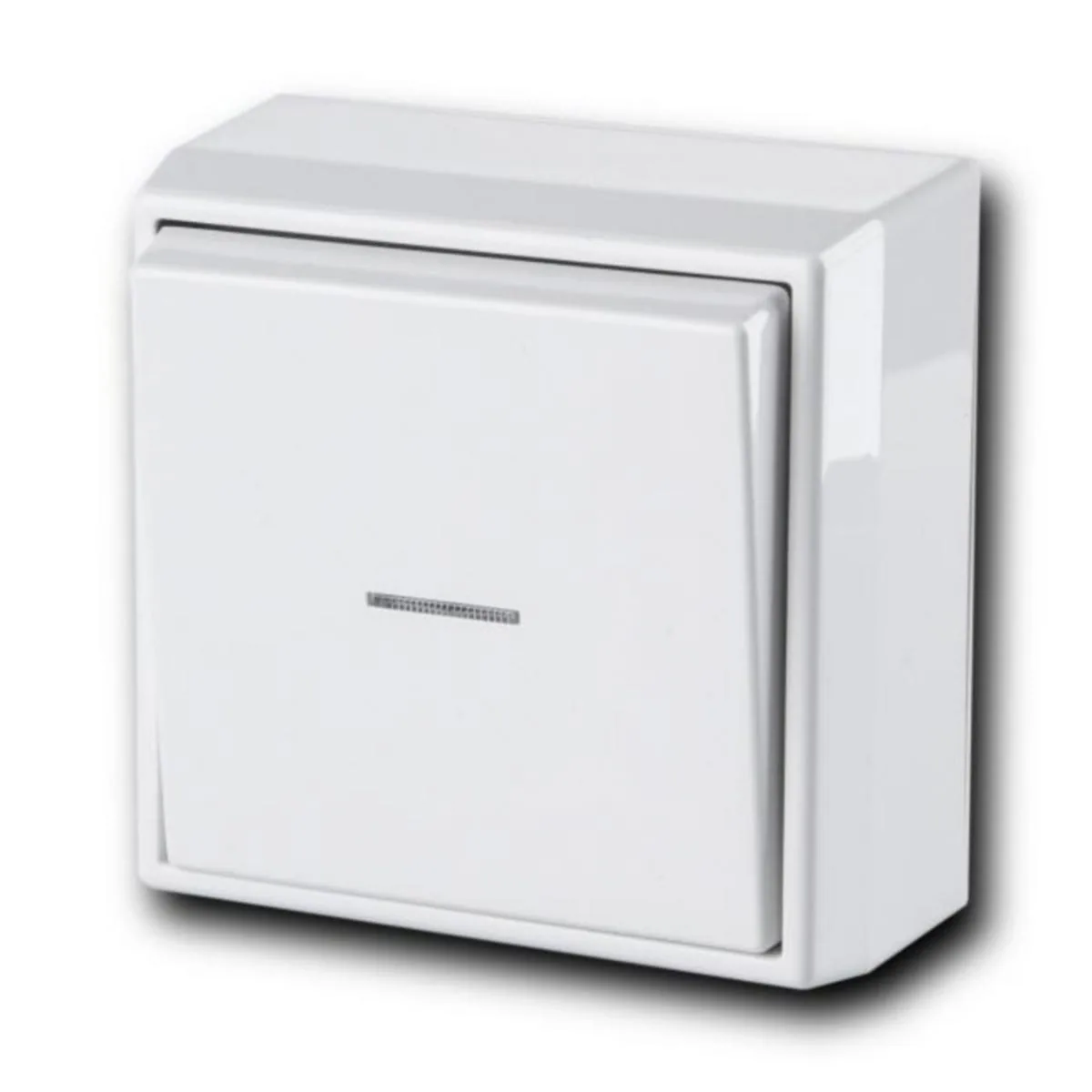 Kytkin Ensto Intro 5, 6 Pinta IP21 6/10A/250V/IP21 PPJ LI VAL – valkoinen