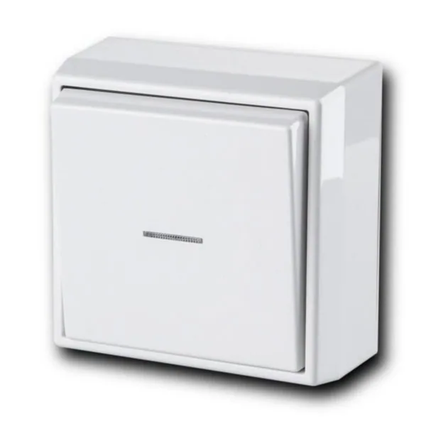 Kytkin Ensto Intro 5, 6 Pinta IP21 6/10A/250V/IP21 PPJ LI VAL