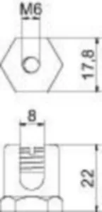 Potentiaalitasausliitin OBO KTS EKL - ASENNUSTARVIKE KTS EKL 25 M6, 25MM² MS, CUZN