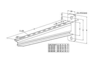 Seinäkannake Meka VKF - SEINÄKANNAKE MEKA HST VKF-600 4KN