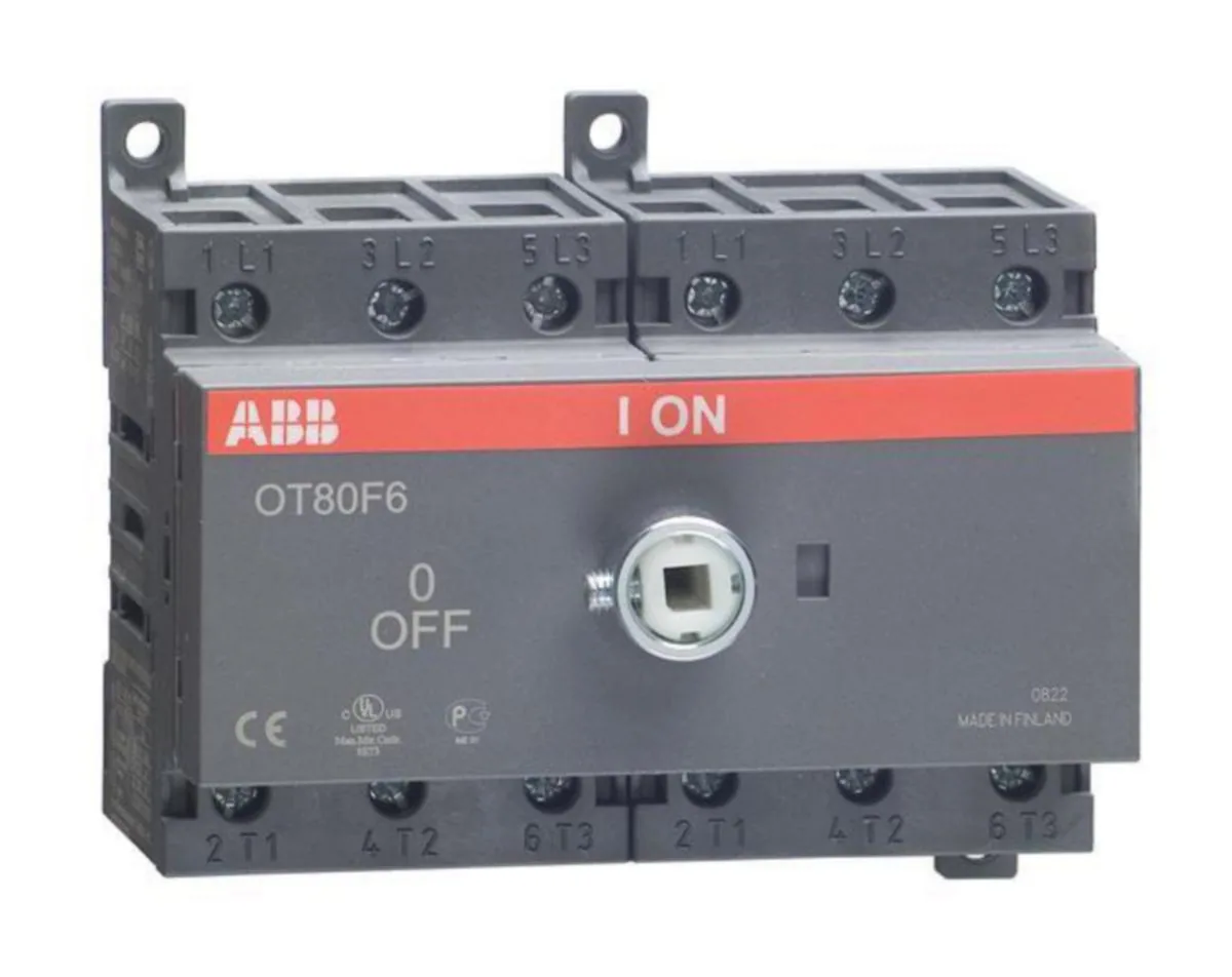 Kuormankytkin vipu ABB 6-napainen OT80F6 80A. 6-NAP