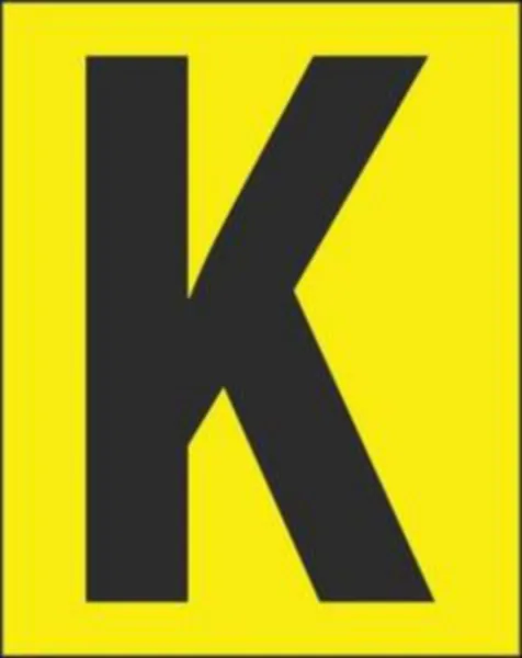 Merkintäkilpi Hammarprodukter H50 kirjaimet H-50V KIRJAIN K, PSS 25