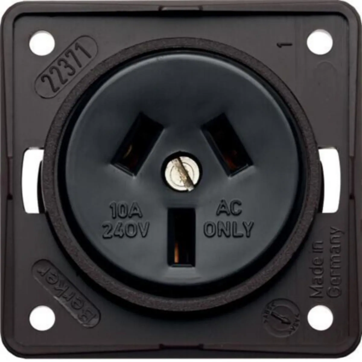 Pistorasia Hager Integro Flow 1AUS/10A/250V UKR brown