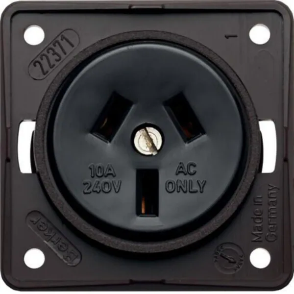 Pistorasia Hager Integro Flow 1AUS/10A/250V UKR brown
