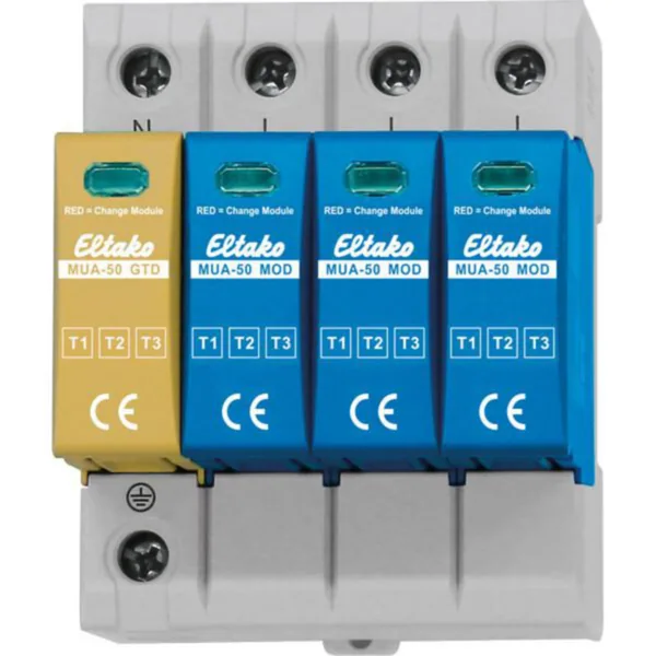 Ylijännitesuoja kiinteistö Eltako MUA T1+T2+T3, 3L+N+PE, 12,5KA/NAPA