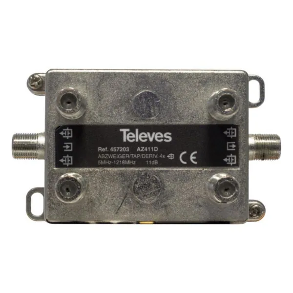 Haaroitin Televes 5-1218MHZ 4 X TAP 11DB I/O 4DB