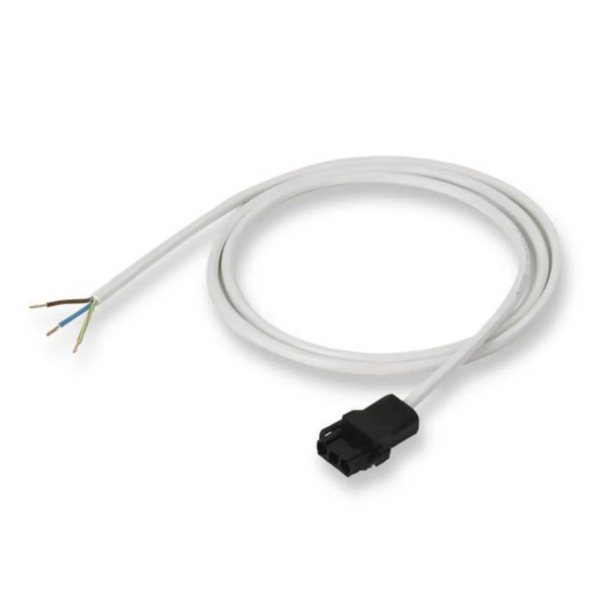 Johtosarjat 3-napaiset 1,5 mm² uros/vapaa mustat liittimet HF EnstoNet 3N UROS 3x1.5mm2 MUSTA 6.0m
