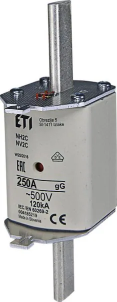 Kahvasulake ETI NV 2 GG 250A 500V