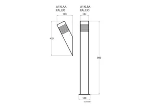 Pollarivalaisin Airam Kallio - PIHAPIIRIVALAISIN KALLIO IP44 E27 GLC ANT H900