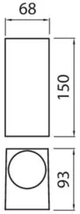 Seinävalaisin ulko Airam Sund Double IP44 - YLEISVALAISIN PINTA SUNDDOUBLE IP44 2XGU10 GLC ANT