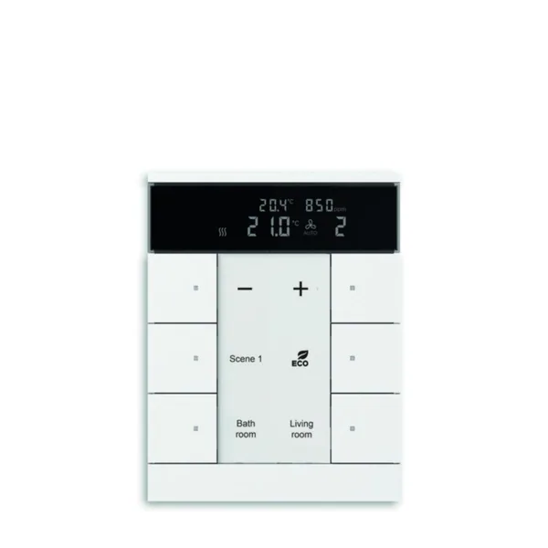 Huonetermostaatti KNX ABB 6-OS T CO2 RH% VAL