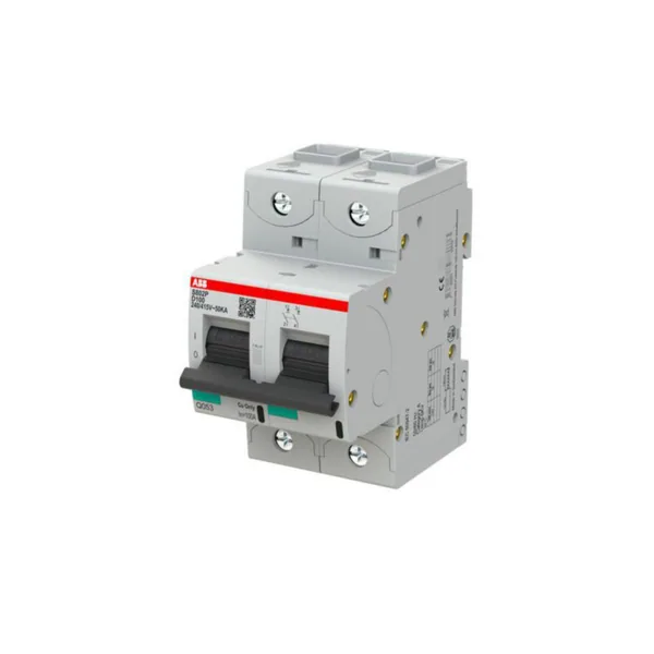 Johdonsuojakatkaisija ABB S800 S802P-D100, 2P D 100A