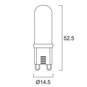 Pienoislamppu Sylvania ToLEDo Retro G9 - PIENOISLAMPPU TOLEDO RETRO G9 2,3W 827 250LM