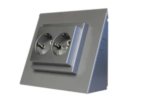 Pistorasia Elektro-Valo, kulma-asennettava - PISTORASIA ELEKTRO-VALO 2-OS SCHUKO HAR KULMA