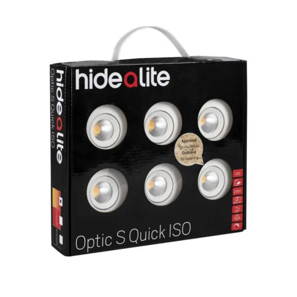 Alasvalo Hide-a-lite Optic Quick S 6-pack IP44 230lm 4,5W Tune DIM TILT