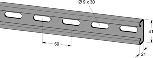 Ankkurikisko MP-Bolagen MP-V 21x41mm - ASENNUSKISKO MP-BOLAGEN MP-231ZS 3000mm