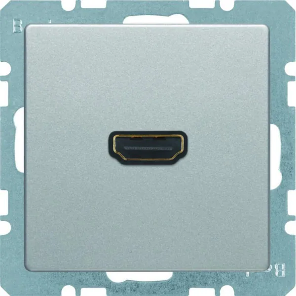 AV-rasia Hager Q.1 HDMI V1.3 TYPEA UK ALU
