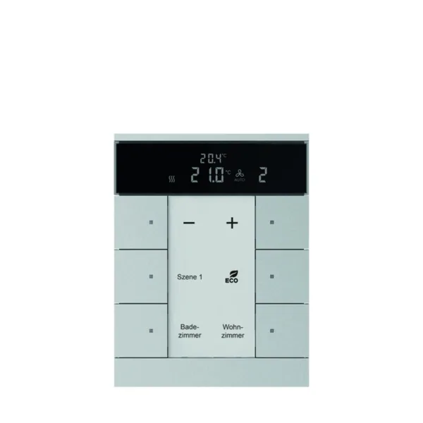 Huonetermostaatti KNX ABB 6-gang RTC-slave alu
