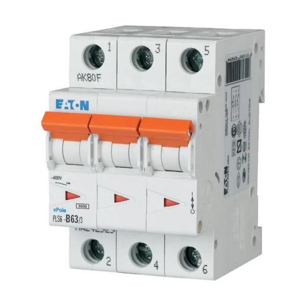 Johdonsuojakatkaisija Eaton Xpole PLS6-C63/3-MW