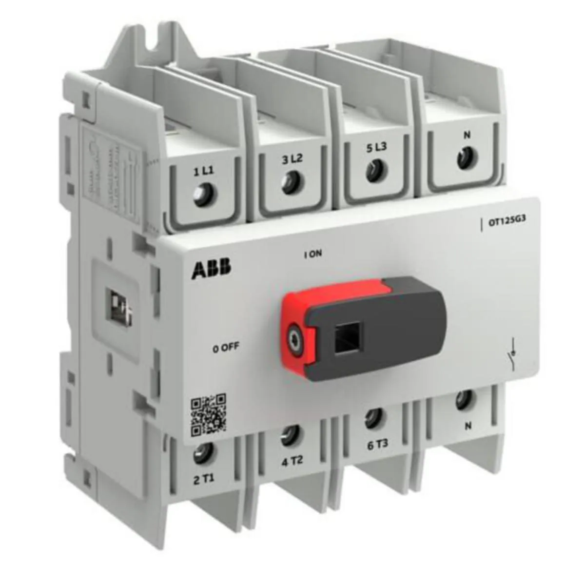 Kuormankytkin vipu ABB Plus 4-napainen 4-NAP. 125A 690V AC-22A – musta