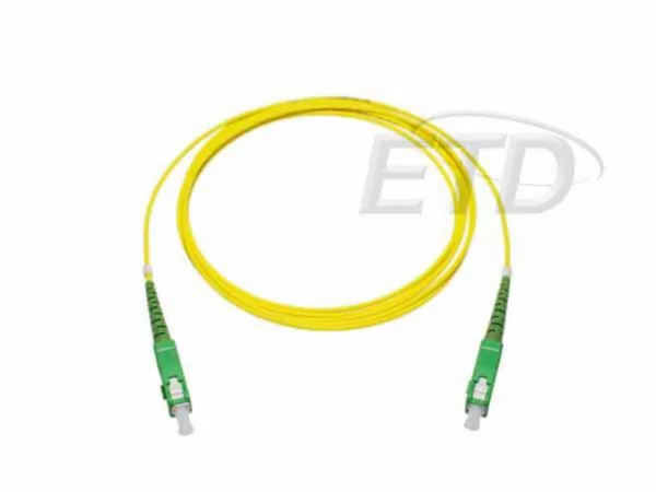Kytkentäkaapeli-kuitu ETD SC/APC -SC/APC SM 0,5 M