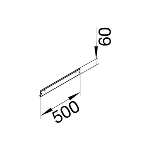 Päätykappale Hager tehalit.BKG - PÄÄTYKAPPALE TEHALIT.BKG BKGD FE 500X60 ZN
