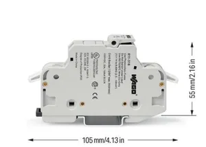 Sulakeliitin Wago 811-sarja - SULAKELIITIN WAGO 2-NAP,2.5-16MM2,SULAKE10X38 MM