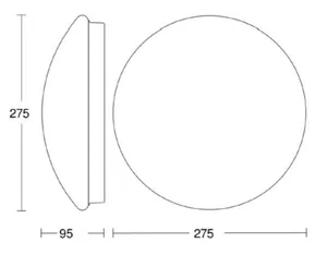 Tunnistinvalaisin RS16 LED, Steinel - TUNNISTINVALAISIN STEINEL RS16 LED S 9W 3K 840lm VA GL