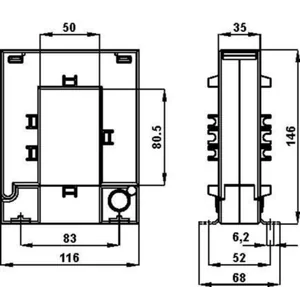 Virtamuuntaja avattava Frer TAA082 - VIRTAMUUNTAJA AVATTAVA FRER TAA082 50X81 250/5 1 VA LK0.5
