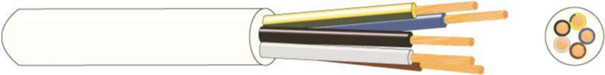 Asennuskaapeli Kajote MSK H05VV-F ECA - ASENNUSKAAPELI TAIPUISA KAJOTE MSK H05VV-F 5G0,75 VA R100