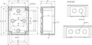 Asennuskotelo ABS Fibox Tempo 1310 - ASENNUSKOTELO ABS FIBOX TA131007