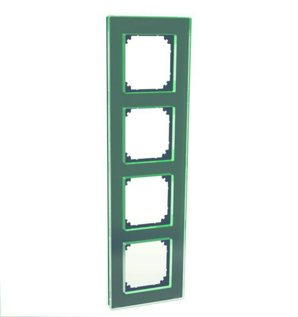 Kehys Schneider Electric Exxact lasi 4-KEHYS MUS – musta