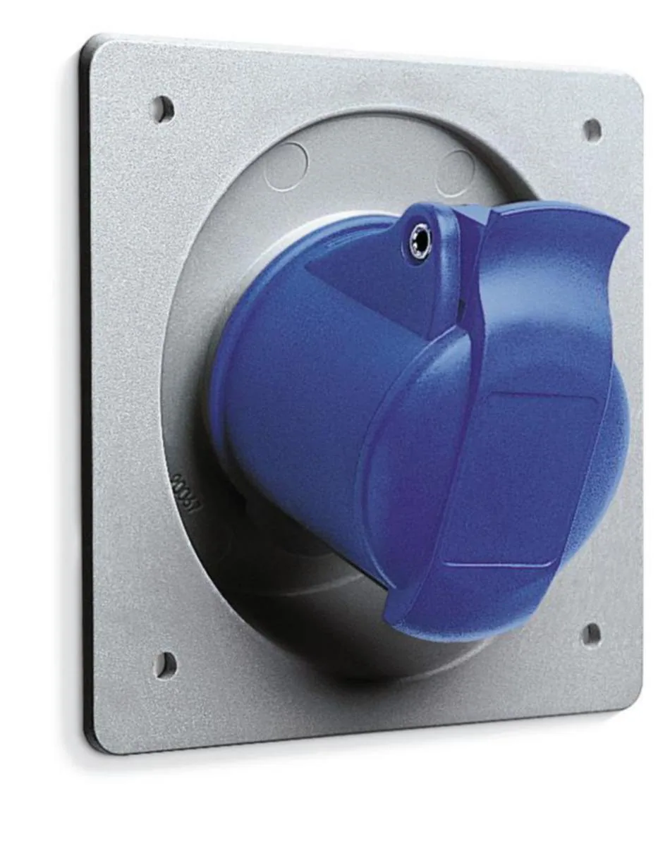 Kojepistorasia Amphenol Easy & Safe vino 3-NAP 32A 6H IP44 2P+E – sininen