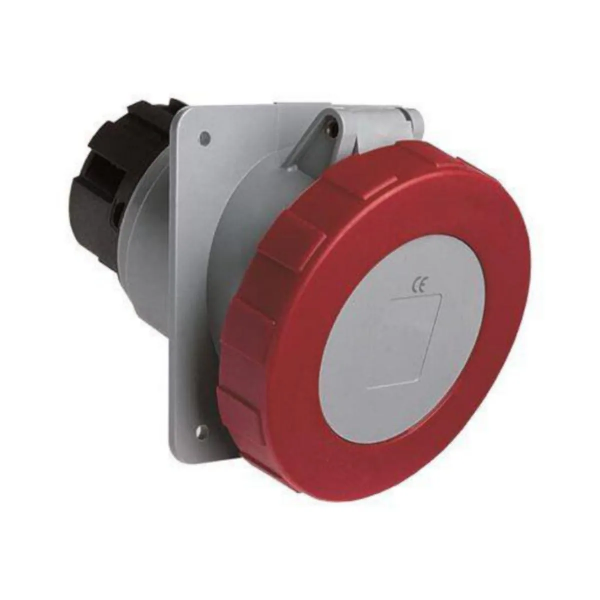 Kojepistorasia Amphenol Tough & Safe 9H, 63A, IP67/IP69, 2P+E – punainen