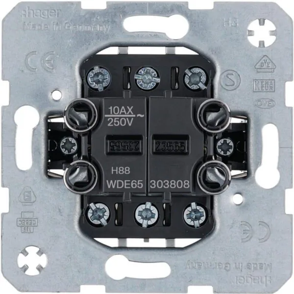 Kytkin Hager S.1 6+6/16A/250V UJ 0X