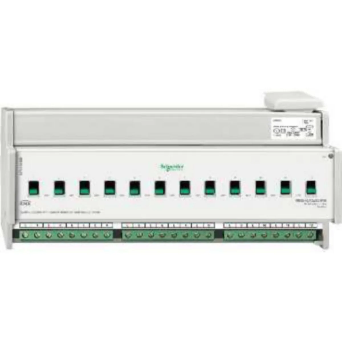 Lähtöyksikkö KNX Schneider Electric SpaceLogic KNX KYTKIN TOIM.L. K12X230/16A V.M