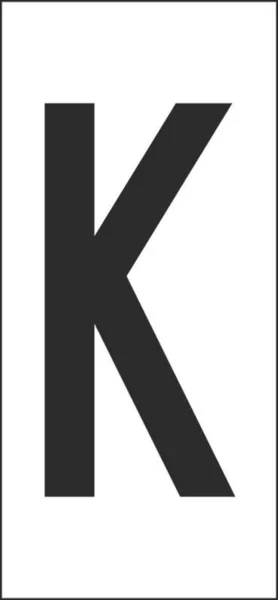 Merkintäkilpi Hammarprodukter H50 kirjaimet H-50 VALK. KIRJAIN K, PSS 25