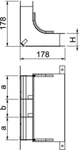 Pystykulma OBO Bettermann UFS - PYSTYKULMA UFS KV3 35048-2, FS, KZNOL