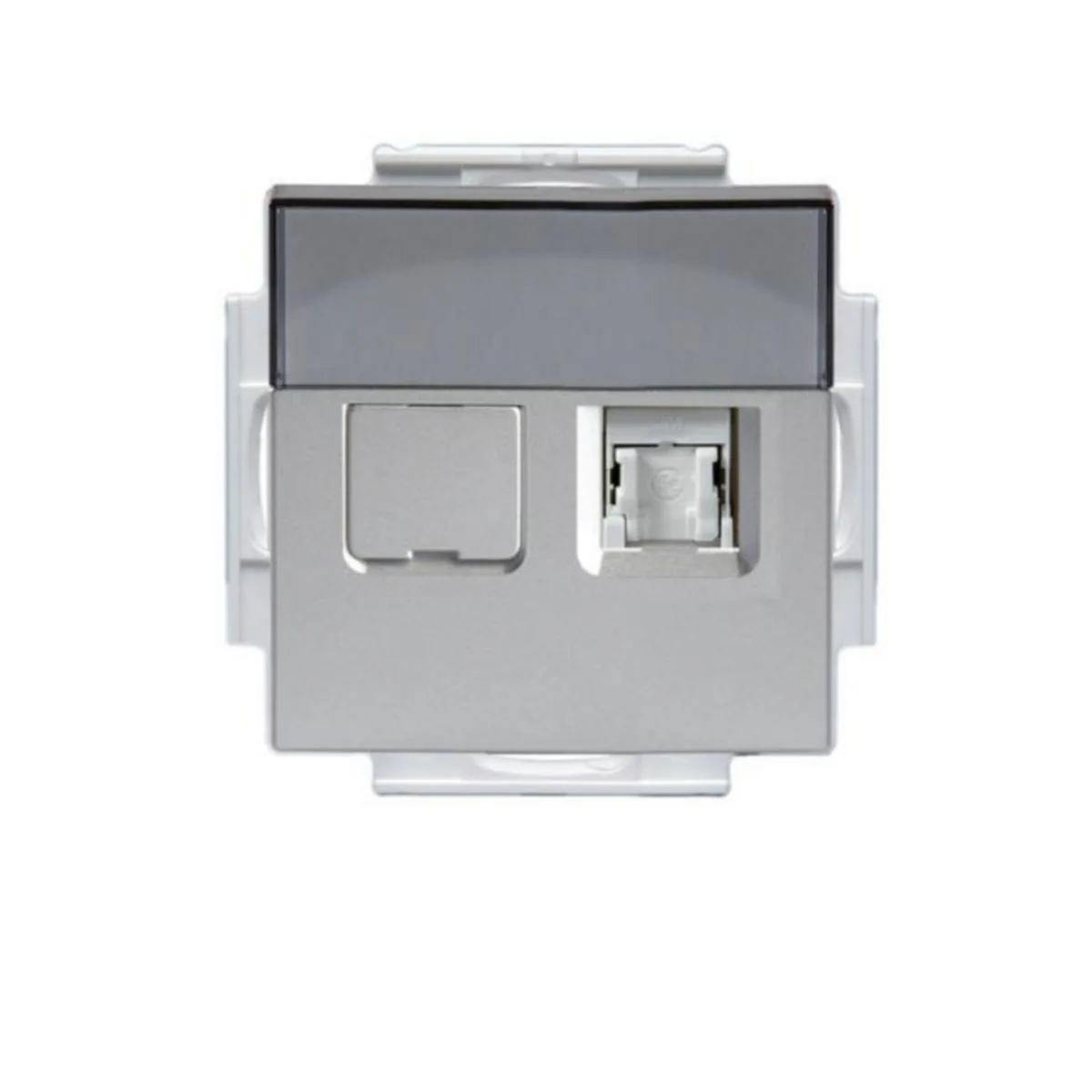 Telerasia ABB Impressivo RJ-45 CAT6 2XRJ-45 UTP ALU – alumiini