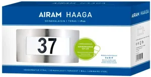 Yleisvalaisin Airam Haaga - YLEISVALAISIN HAAGA IP44 E27 PCO RST