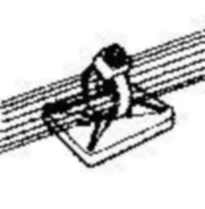 Johdinsideankkuri HellermannTyton MB-sarja - JOHDINSIDEANKKURI HELLERMANN MB3A 19x19MUS 4.1mm 100kpl/PSS
